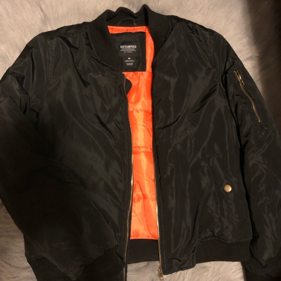 Black Bomber Jacket - Picture 1 of 3